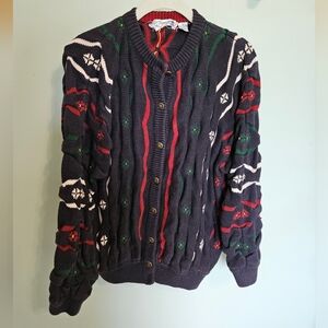 Jayson Younger Vintage Wavy Knit Cardigan